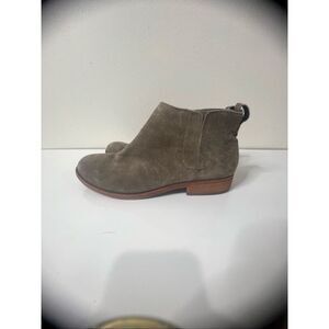 Kork-Ease Suede Ankle Boots Brown Taupe Gray Sz 10M